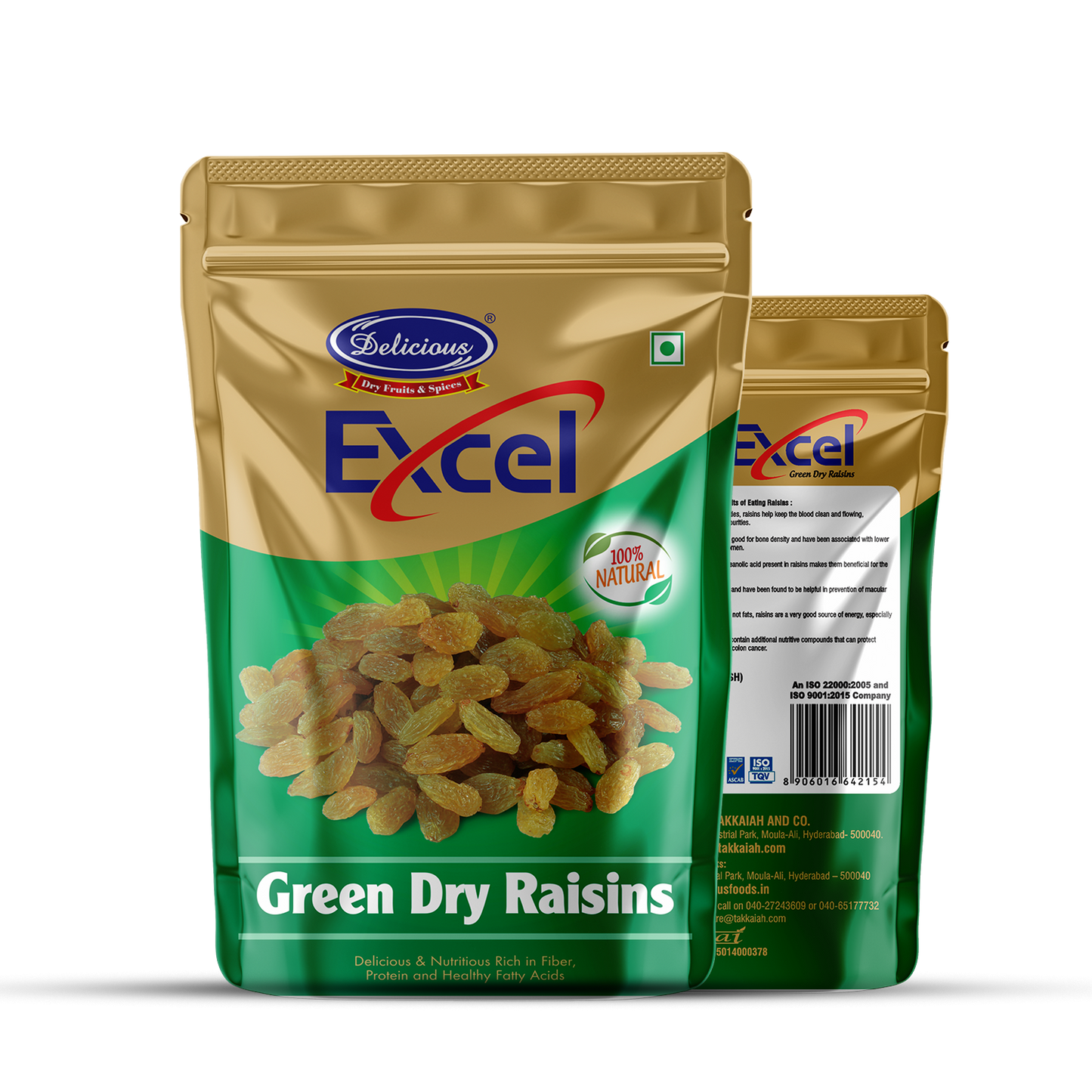 Delicious Excel Green Dry Raisins | Kishmish