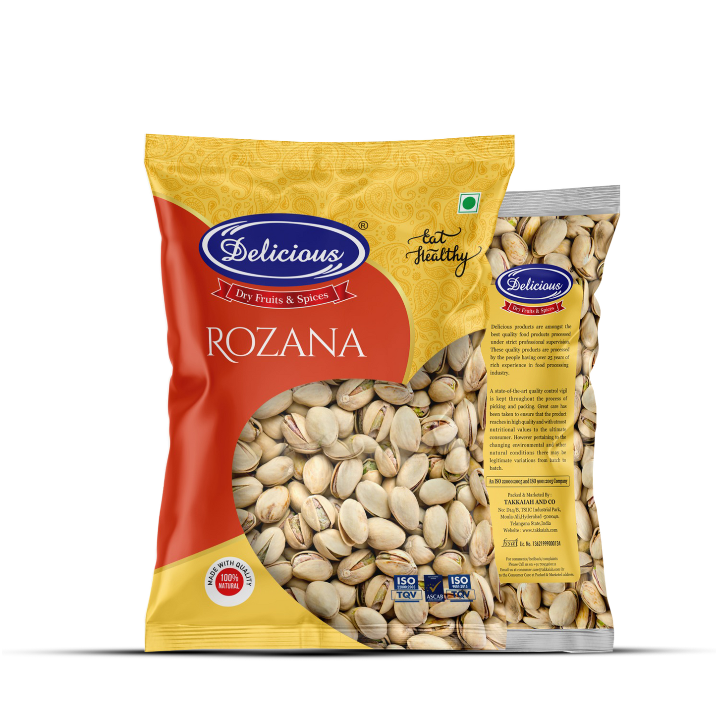 Delicious Rozana Salted Pistachios | Salted Pista