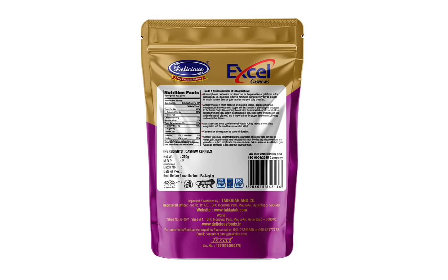 Delicious Excel Cashews | Kaju