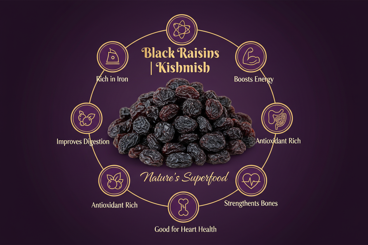 Rozana Black Raisins | Kishmish