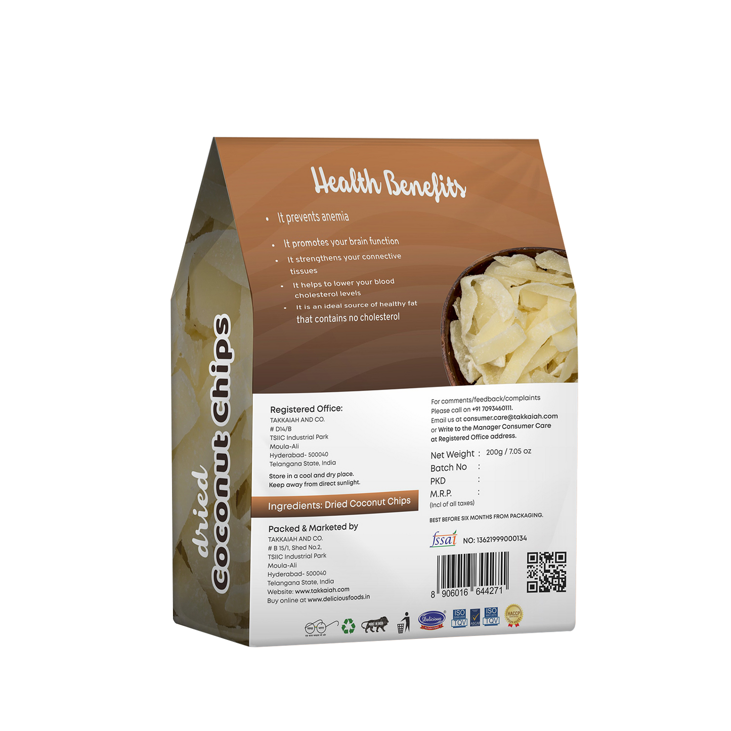Delicious Dried Coconut Chips