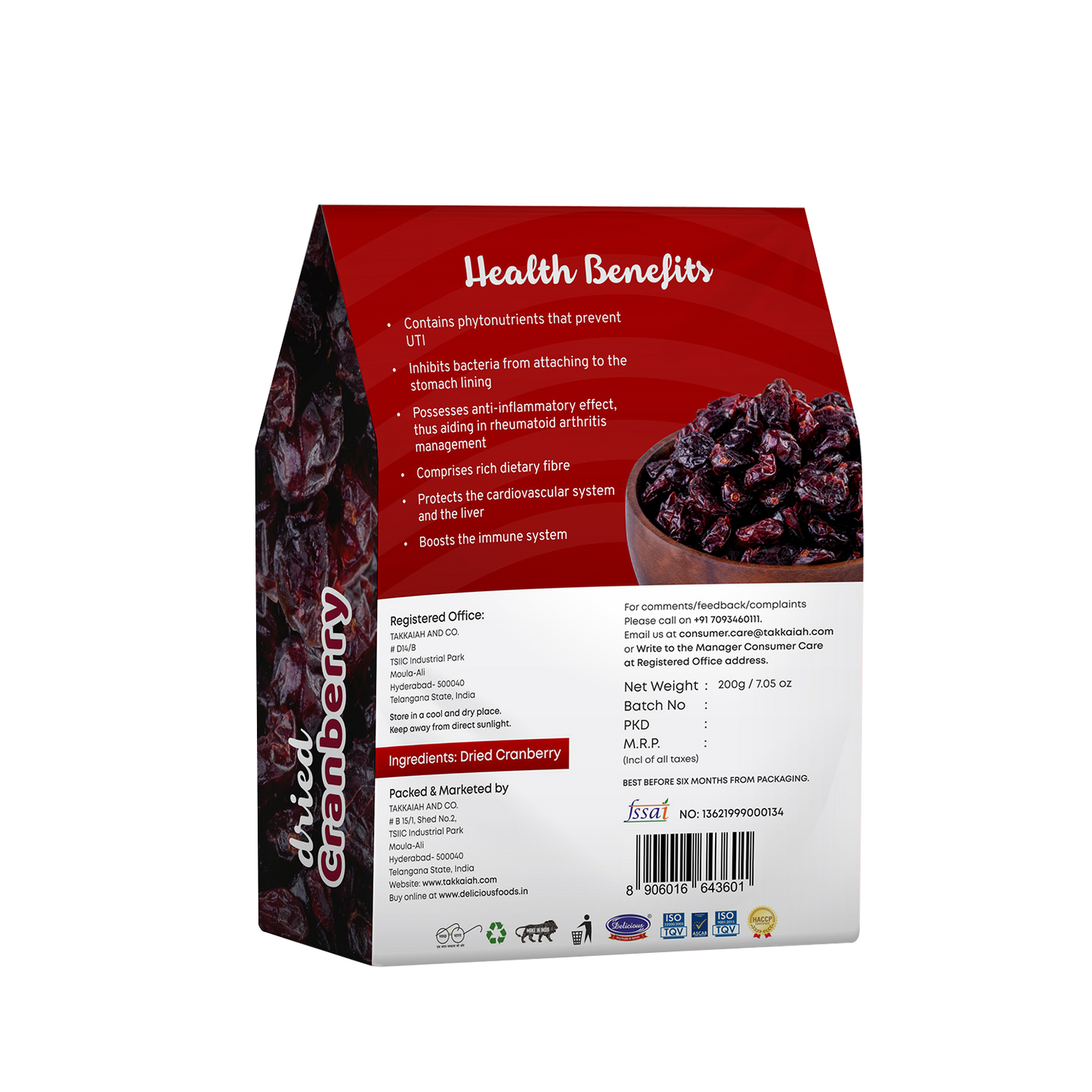 Delicious Dried Cranberry