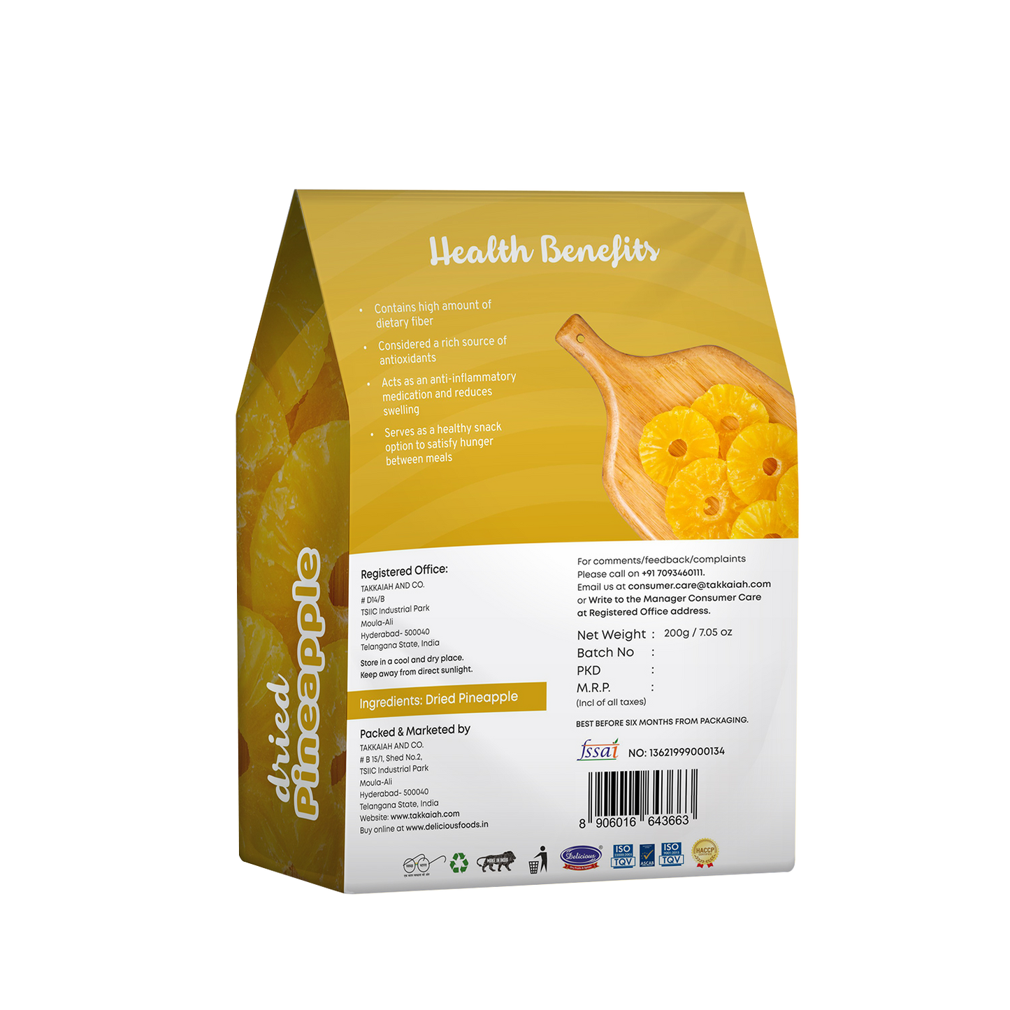Delicious Dried Pineapple