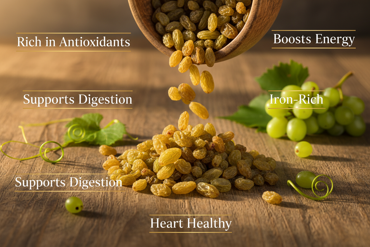 Excel Green Dry Raisins | Kishmish