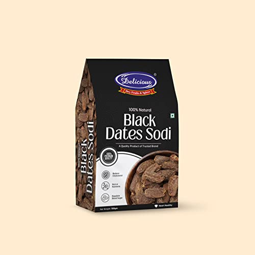 Delicious Dried Black Dates Sodi | Khajoor