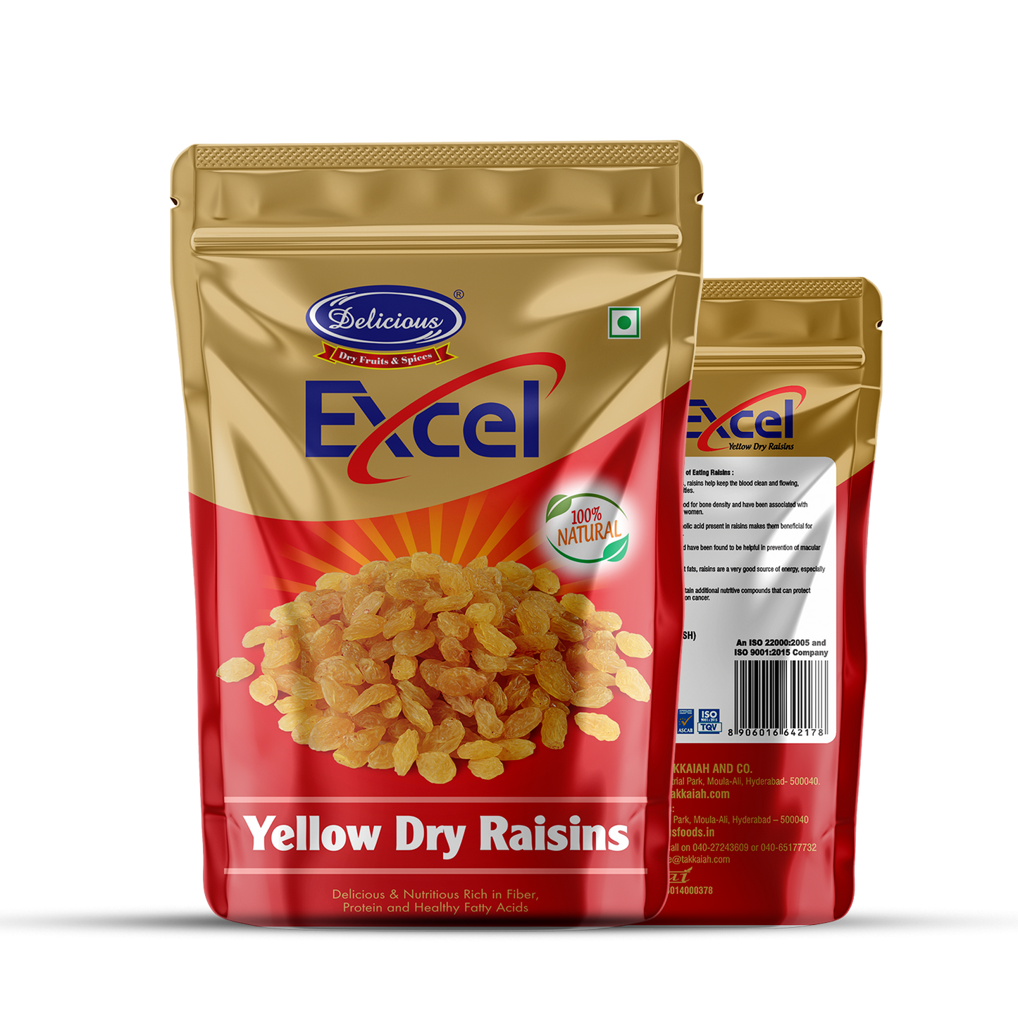 Delicious Excel Yellow Dry Raisins