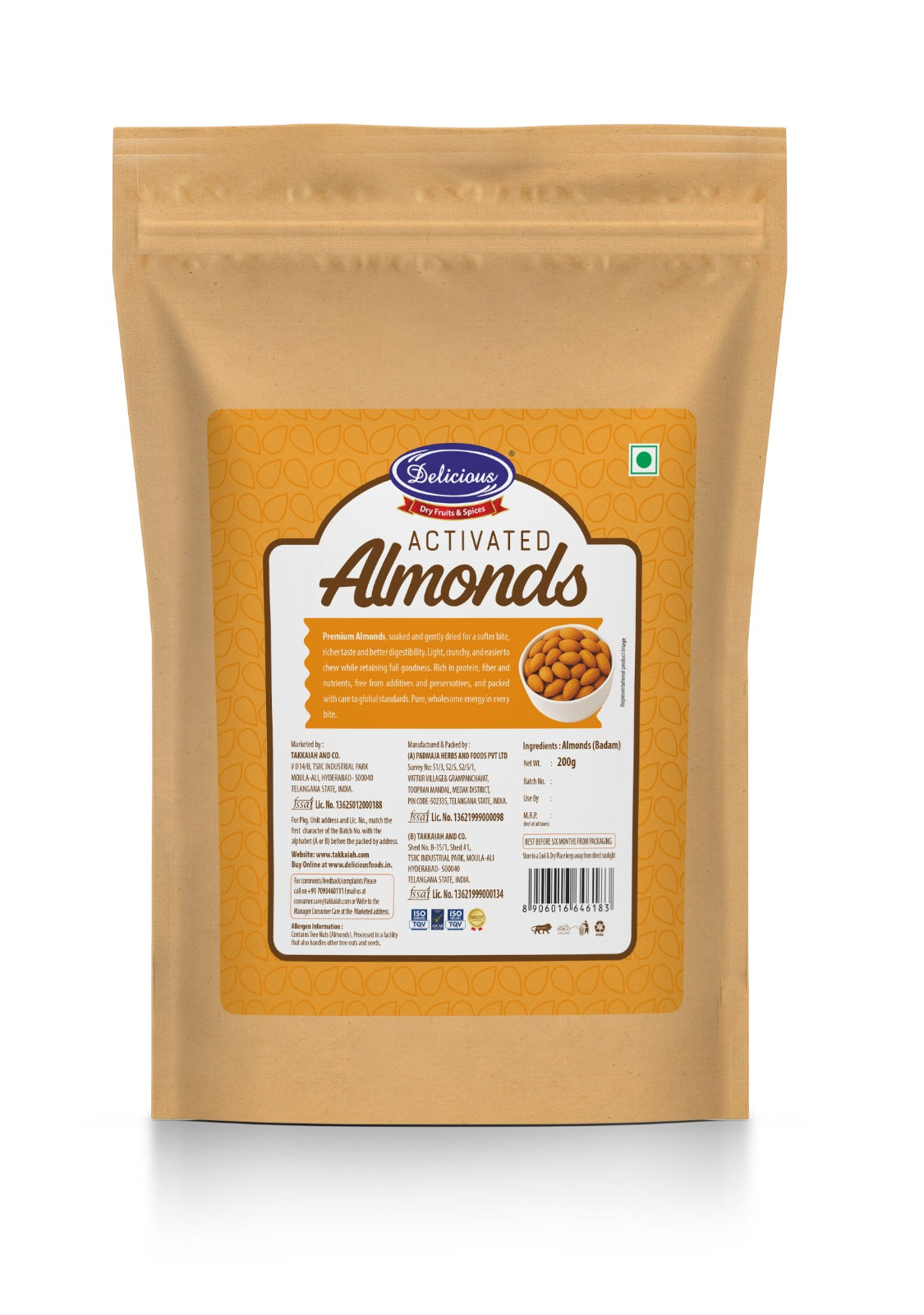 Premium Activated Almonds | Activated Badam