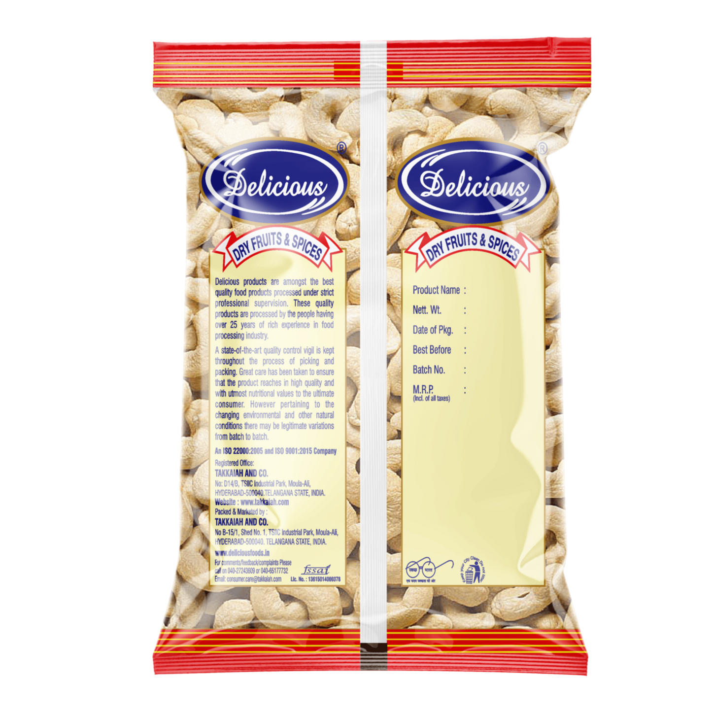 Delicious Cashew Whole Standard (320C) | Kaju