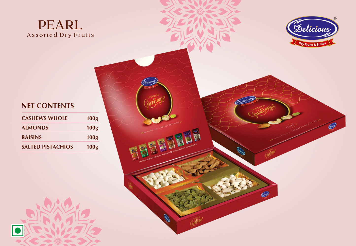 Delicious Dry Fruit Gift Box Pearl