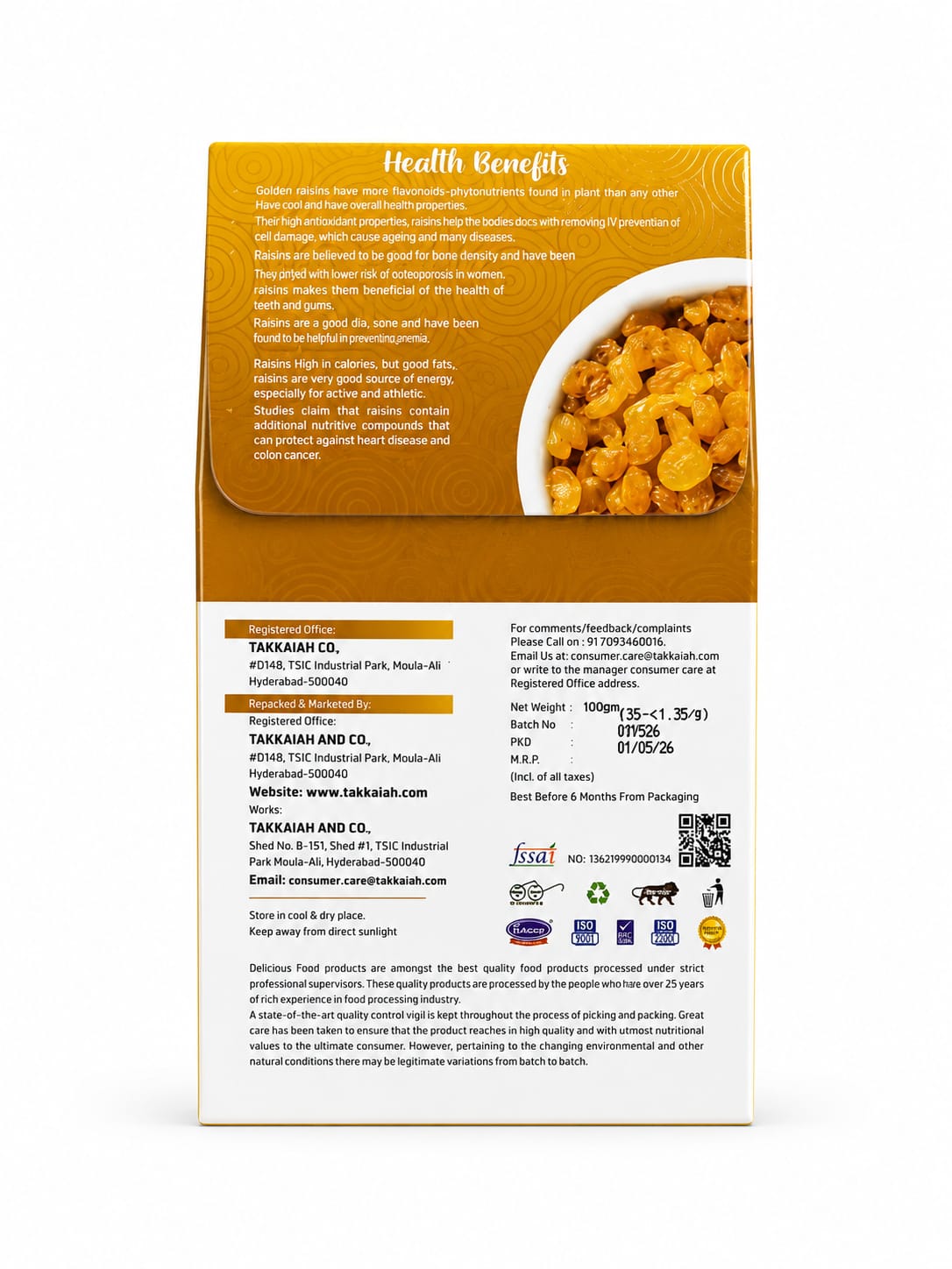 Golden Raisins | Yellow Kismish