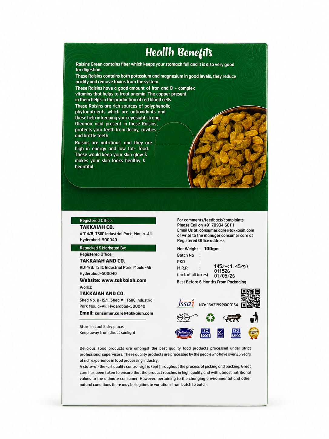 Green Raisins | Green Kismish