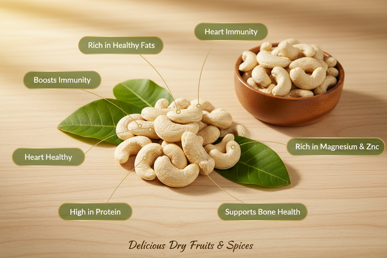 Rozana Cashew Whole Standard (320C) | Kaju