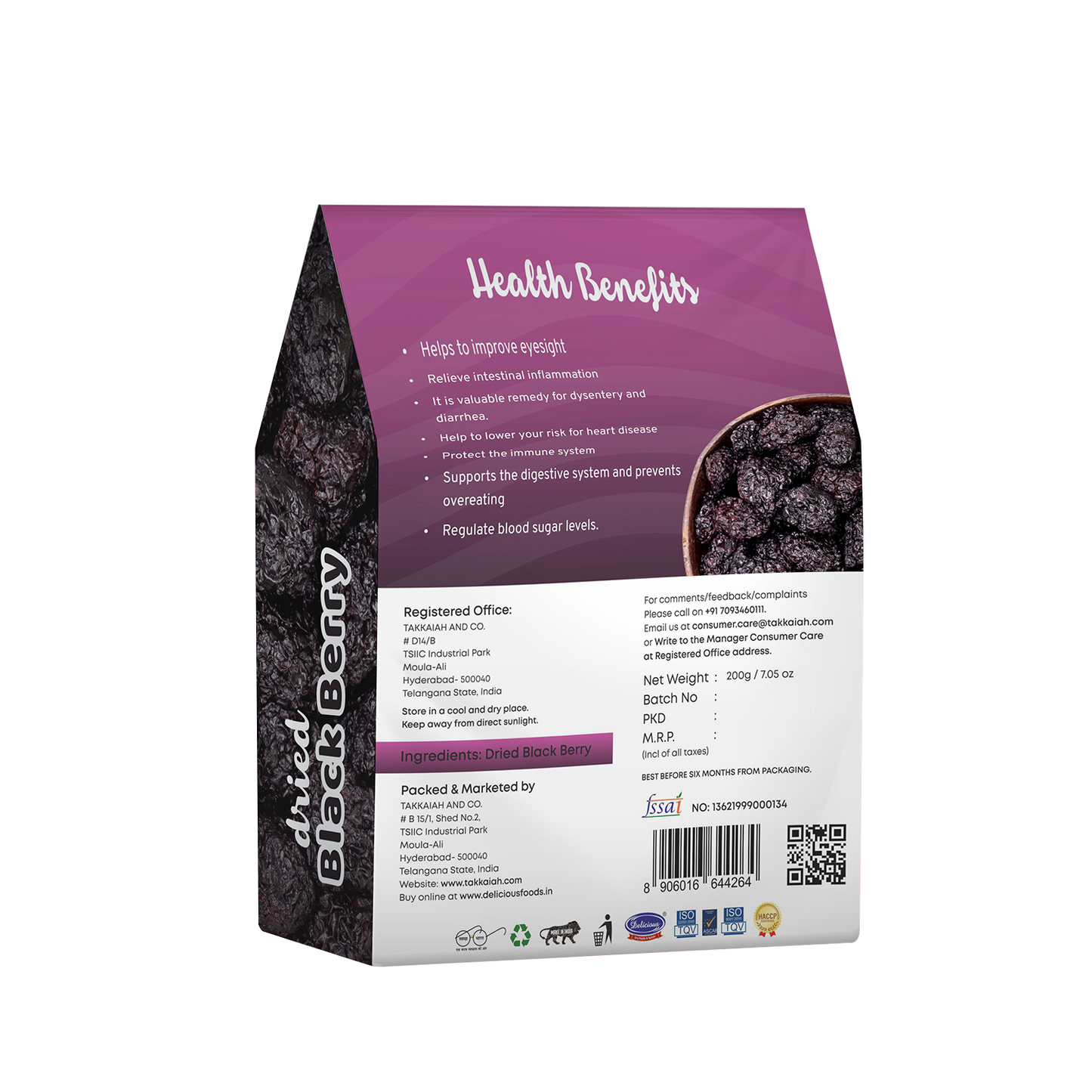 Delicious Dried Black Berry
