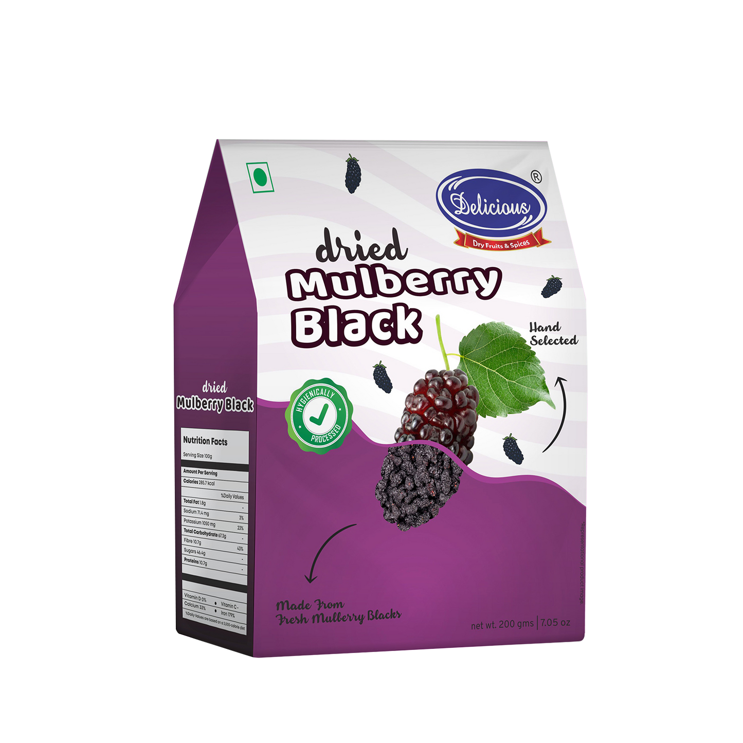 Delicious Dried Mulberry Black