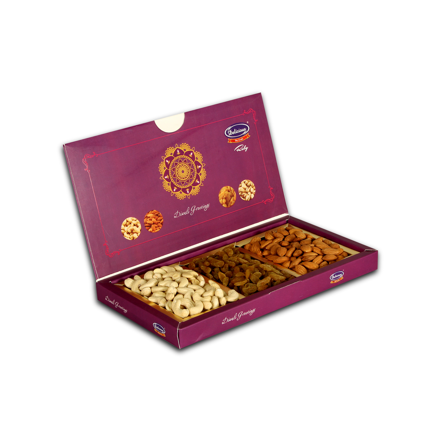 Delicious Dry Fruit Gift Box Ruby